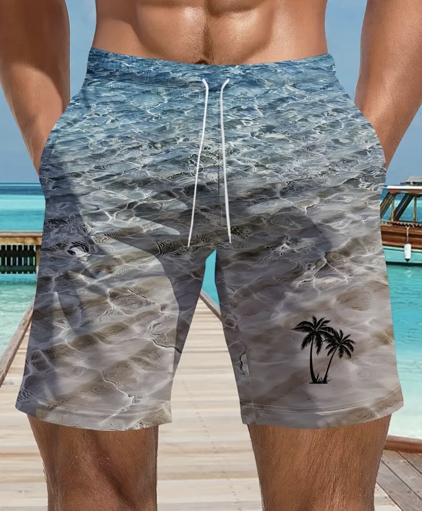 The Beach Men's printed Shorts  