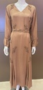 Stylish Brown Handmade Dress