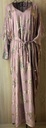 Pale Purple Chiffon Dress Featuring Golden Embellishments