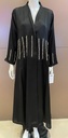 Fashionable Black Abaya with Beads