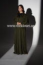 Hand Beaded Fancy Silky Abaya With Shaila