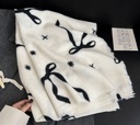 Bow print Korean scarf 