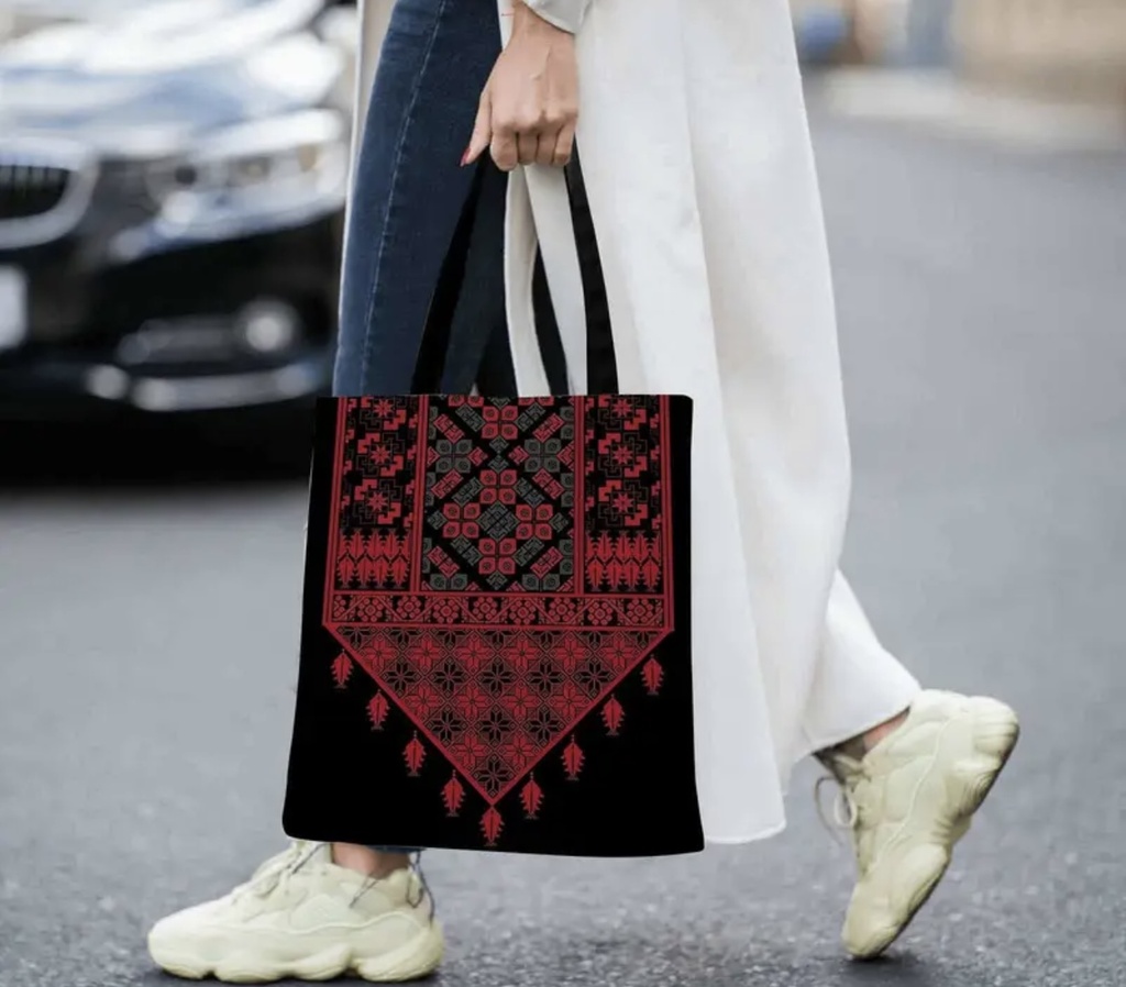 Traditional tribal tatreez Tote bag 