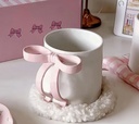 Pink bow mug