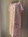 Red roses fine print patient gown