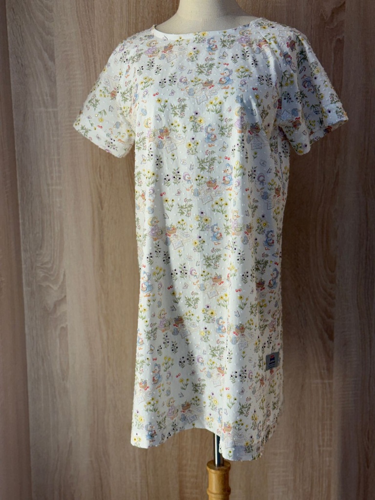 DUCK & FLORAL PRINT Patient GOWN
