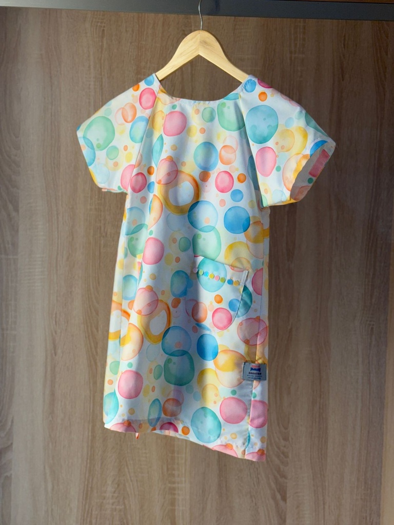 MALTICOLOR BUBBLE PRINT Patient Gown 