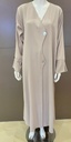 Beautiful Wave-Line Abaya with a Big Button