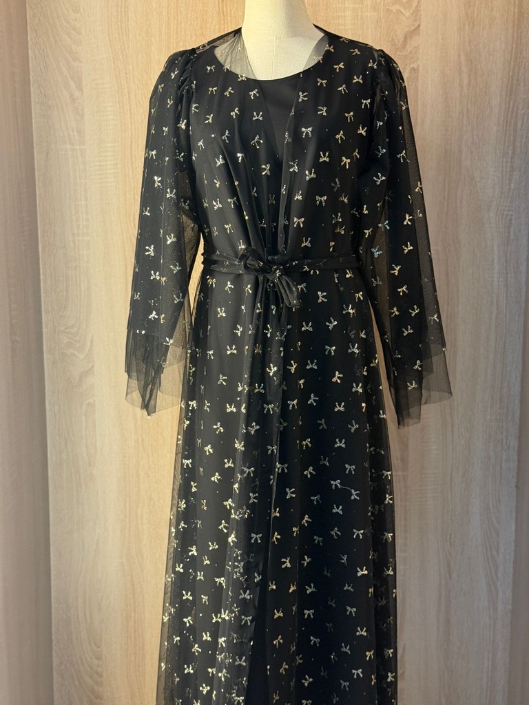 Chiffon Abaya with Elegant Belt