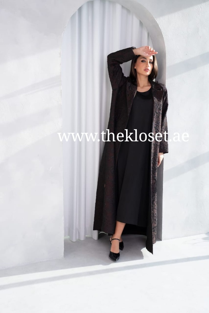 Luxury Jacquard Pattern Abaya