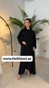 Classic Black Abaya With Shella