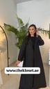 Black Abaya With Lace Trim