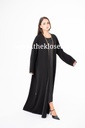 Black Abaya With Gold Trim