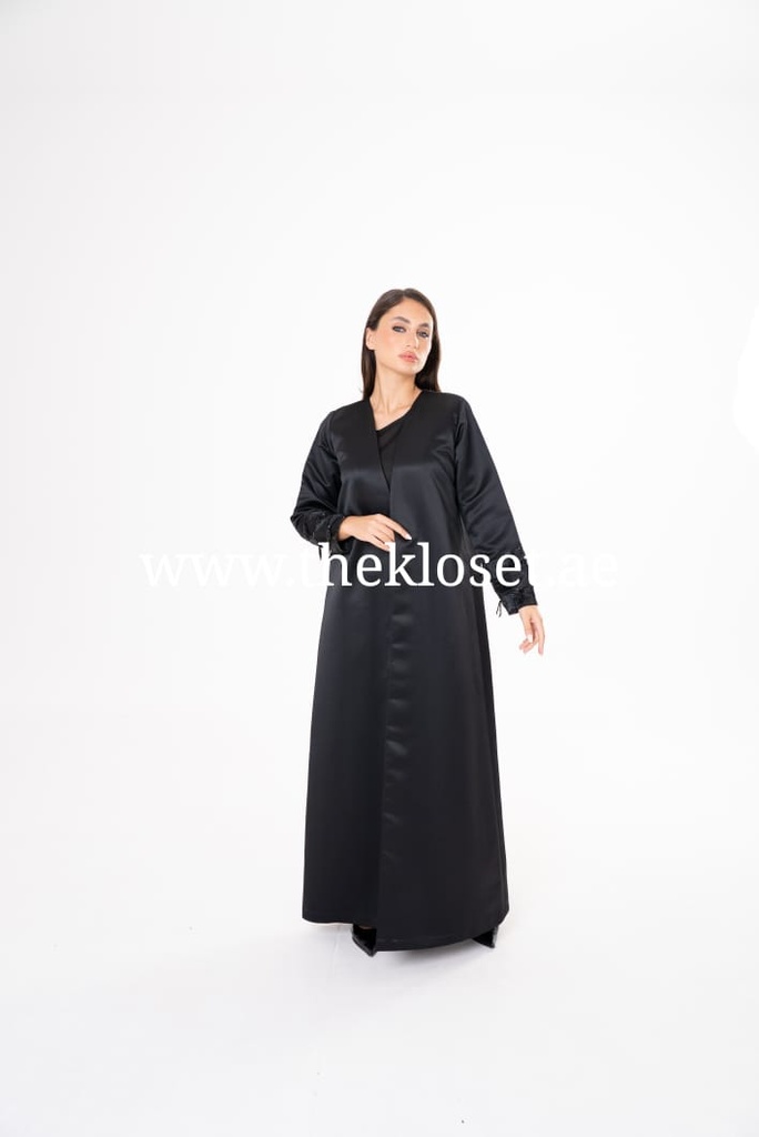 Beaded Sleeve Elegance Abaya