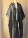  Chiffon Plain Black Abaya 