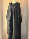 Black Abaya With Long Sleeves Inner 