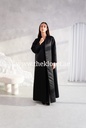Charming Black Abaya Adorned with Beautiful Beads  