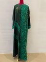 Stylish Green Beaded Abaya Crafted by Hand