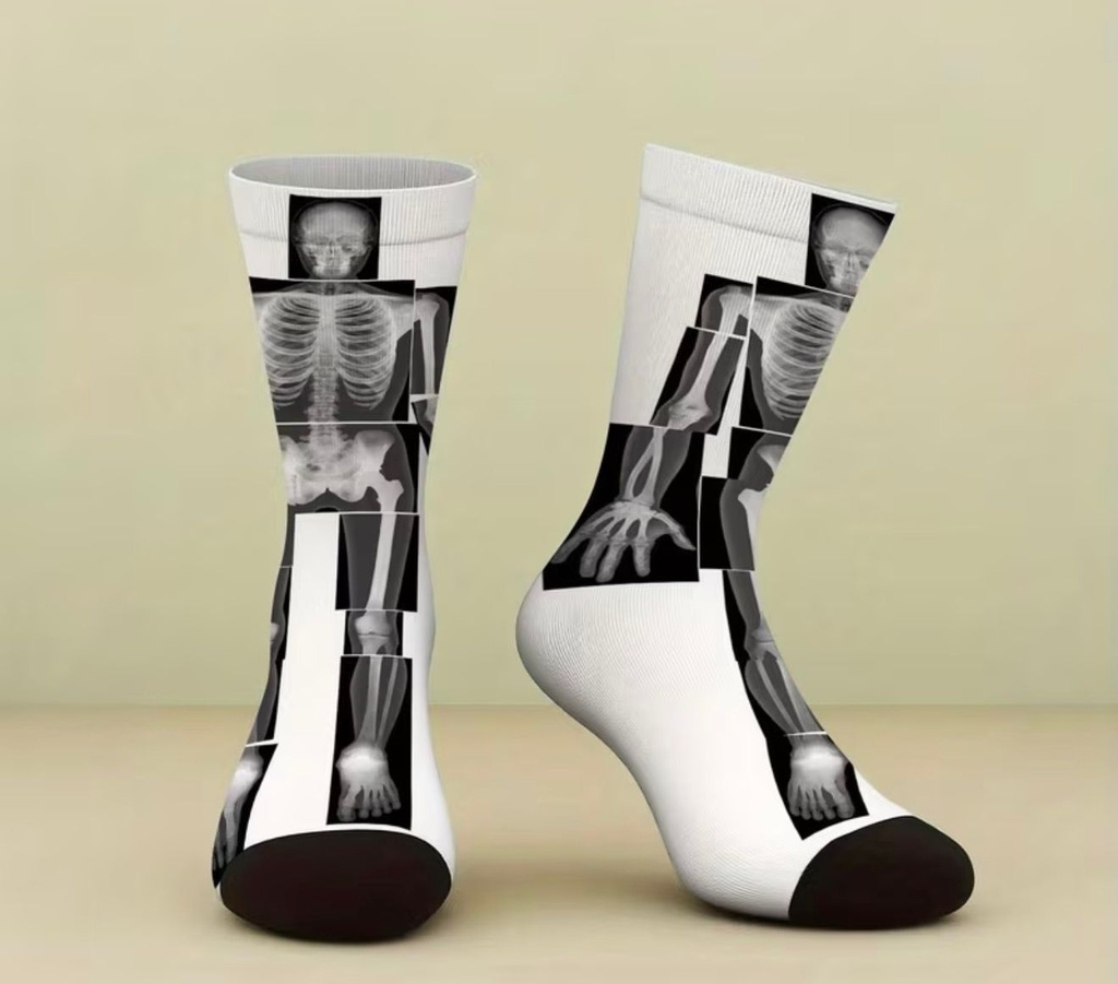Socks With X-Ray Bone & Joint Anatomy  Design