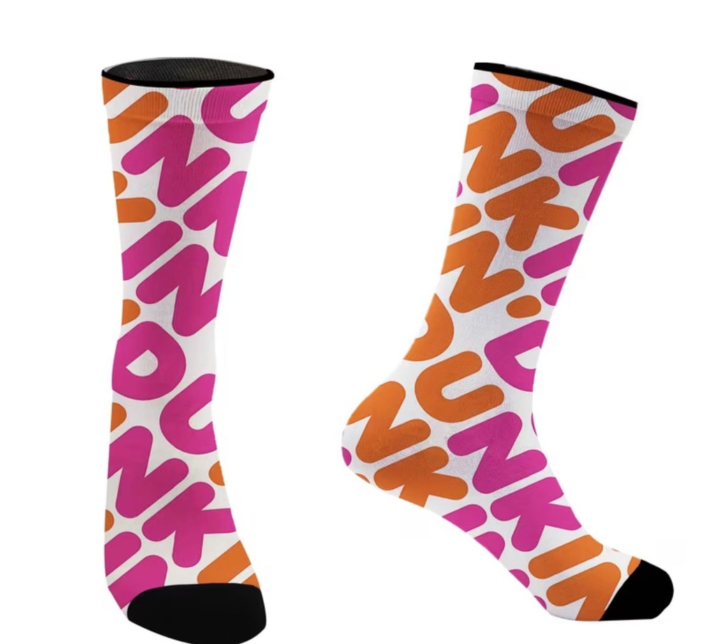 Dunkin Donuts Design Socks