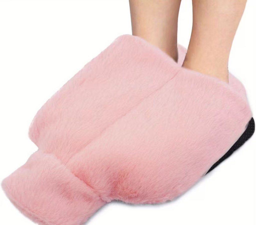 Soft Hot Water Bottle with Plush Cover for Comfort and Warmth for Hands and Feet