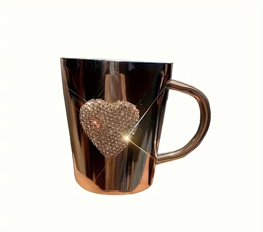 Heart Sparkling Stainless Steel Mug