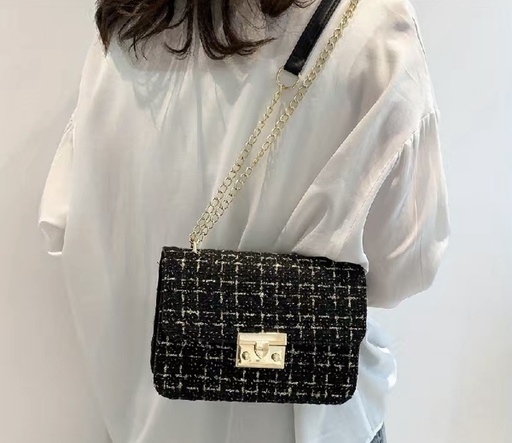 Luxury Tweed Crossbody Bag