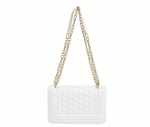 Geometric Embossed Shoulder Bag