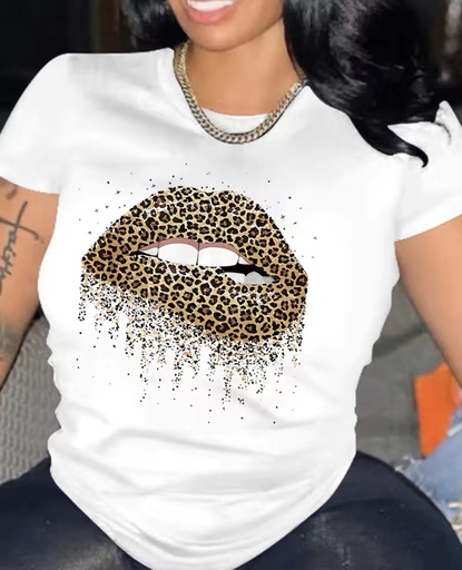 Leopard Lips Tee Shirt