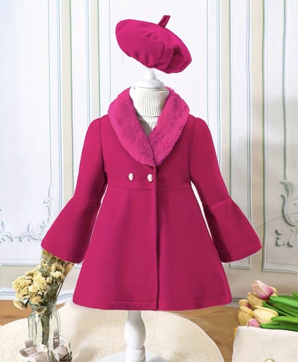 Elegant Girls Coat & Beret