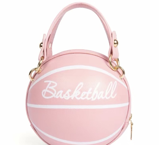 Leather Basketball Crossbody Bag
