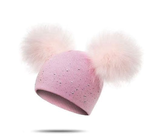 Faux Diamond Pullover Hat