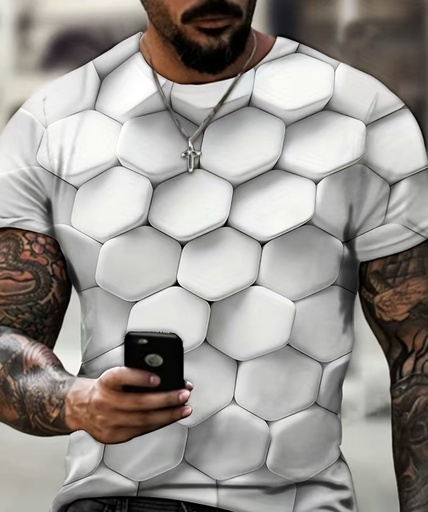Abstract White Architectural T-shirt For Summer