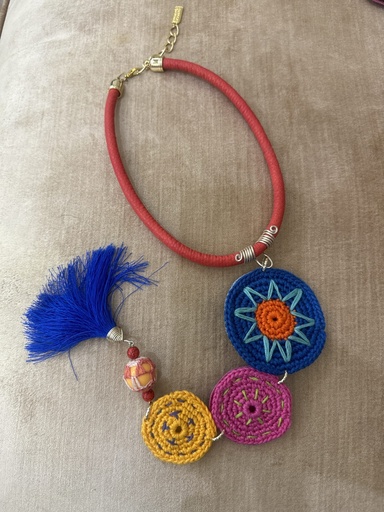 [96450262] Long Wool Necklace
