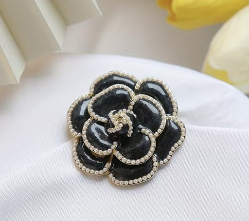 Pearl Camellia Flower Brooch