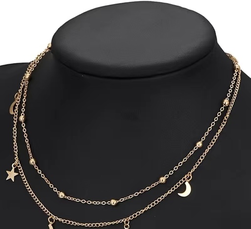 Crescent & Stars Necklace