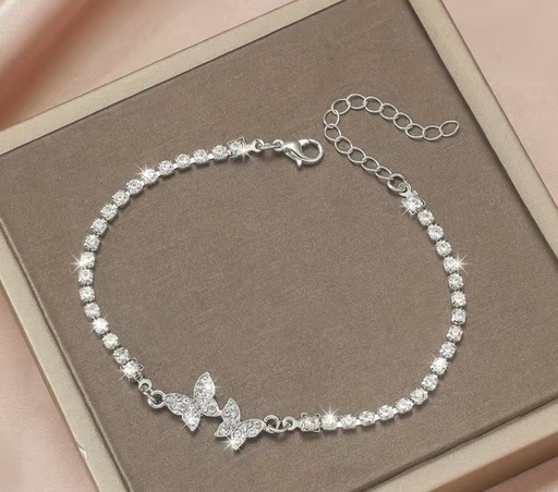 [32819171] Butterfly Tennis Bracelet