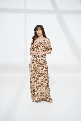 [79930367] Digital Leopard Dress