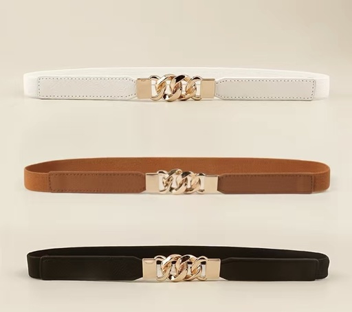 O Buckle Leather Belt