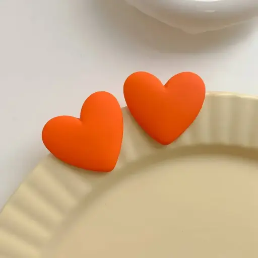 Heart acrylic Earrings