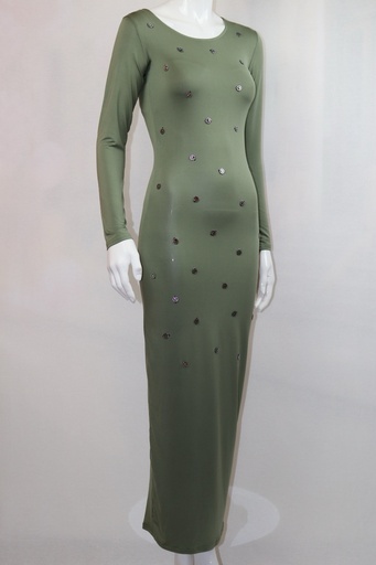 [79930621] Beaded Stretch Dress