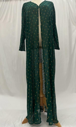 [72330795] Golden Green Abaya