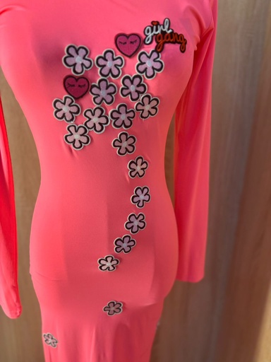 [94437045] Neon flowers Pink girl gang Dress
