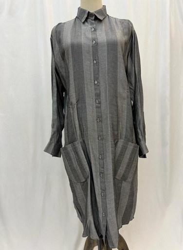 [79931428] Golden Grey shirt Dress