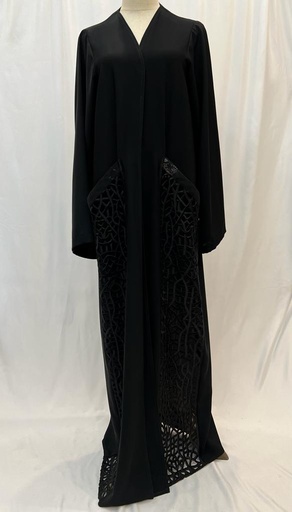 [72331488] Mosaic black Abaya