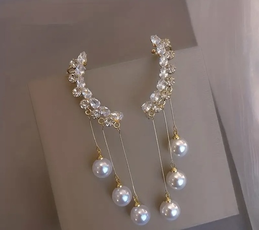 [84531610] Pearl sparking Earrings