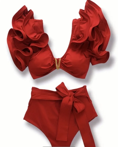 Gorgeous Two-Piece Bikini Ruffles Swimsuit