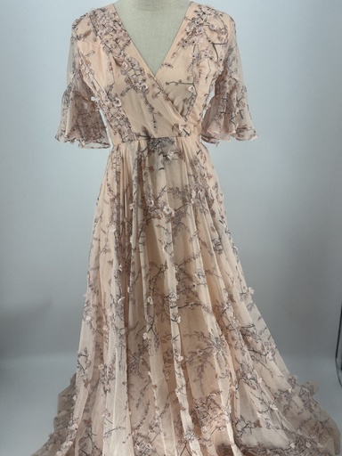 [79931902] 3D Floral branches stones Dress
