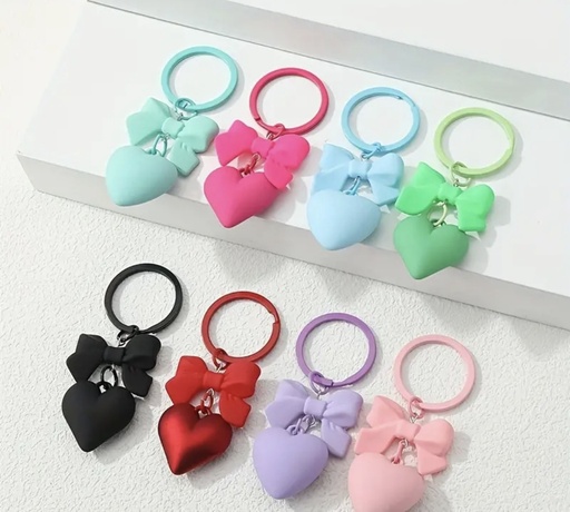 Heart & Bow Keychain