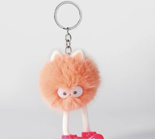 Animal Pom Pom Keychain